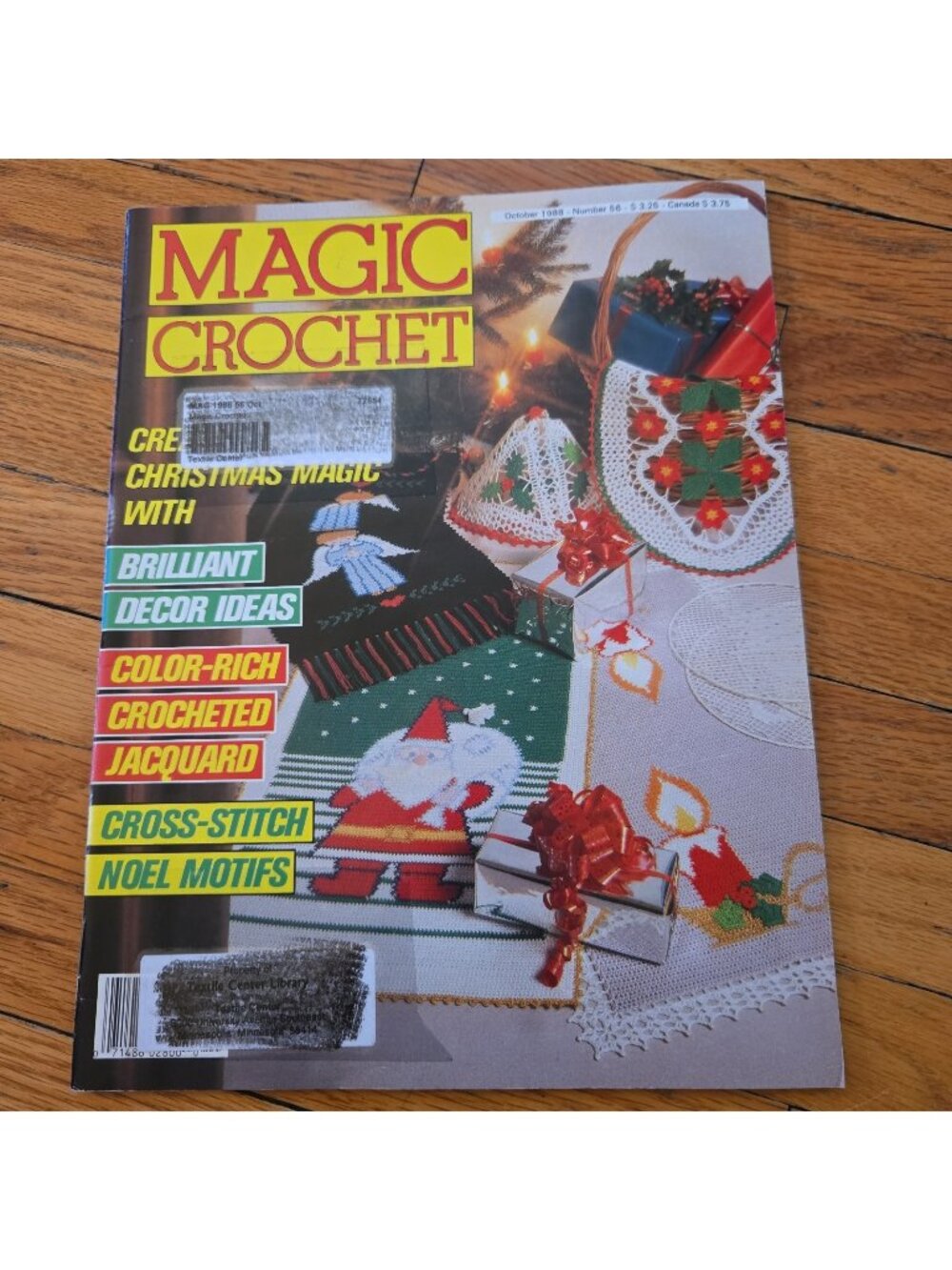 Magic Crochet Magazine October 1988 # 56 Christmas Ornament Patterns + More